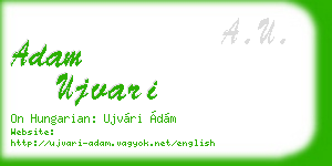 adam ujvari business card