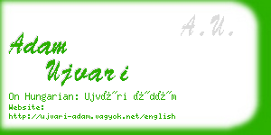 adam ujvari business card